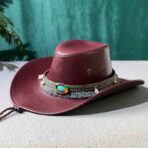 Cowboy Hat with Colorful Fringe Band