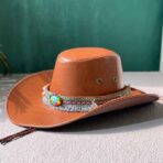 Cowboy Hat with Colorful Fringe Band