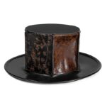 Vintage Steampunk Patchwork Leather Top Hat