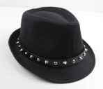 Fedora Hat with Studded Black Band