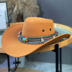 Cowboy Hat with Colorful Beaded Decorative Band