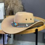 Cowboy Hat with Colorful Beaded Decorative Band