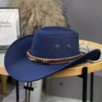 Cowboy Hat with Decorative Leather Band