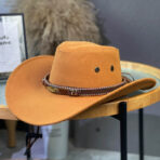 Cowboy Hat with Decorative Leather Band