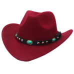 Cowboy Hat with Studded Turquoise Band