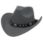 Cowboy Hat with Studded Turquoise Band