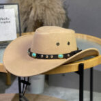 Cowboy Hat with Turquoise Accents