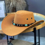 Cowboy Hat with Turquoise Accents