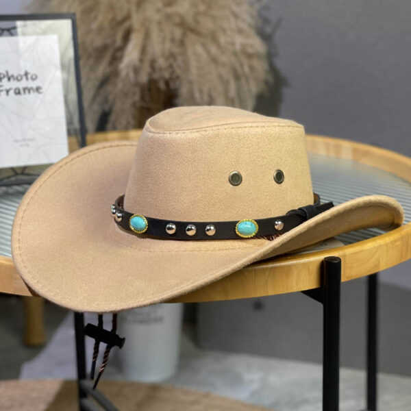 Cowboy Hat with Turquoise Accents