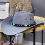 Cowboy Hat with Turquoise Accents