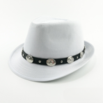 Fedora Hat Decorative Silver Concho Band