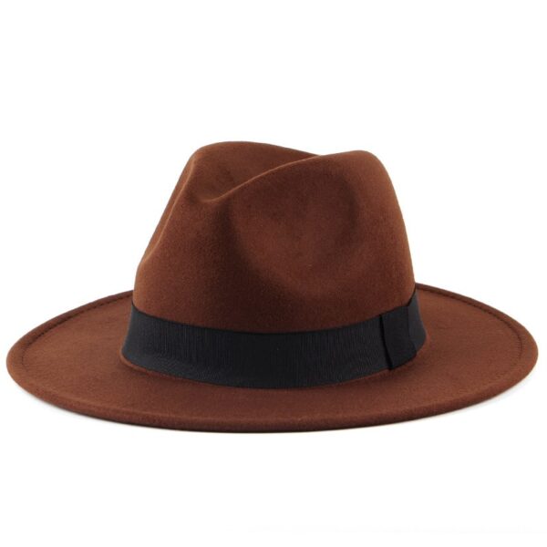 Fedora Hat with Black Band Accent