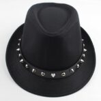 Fedora Hat with Studded Black Band