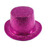 Sparkling Glitter Top Hat with Ribbon