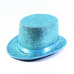 Sparkling Glitter Top Hat with Ribbon