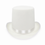 Top Hat with Satin Ribbon