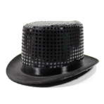 Top Hat with Satin Trim