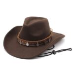 Western Cowboy Hat with Decorative Band