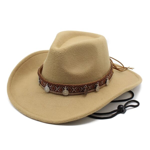 Western Cowboy Hat with Decorative Band